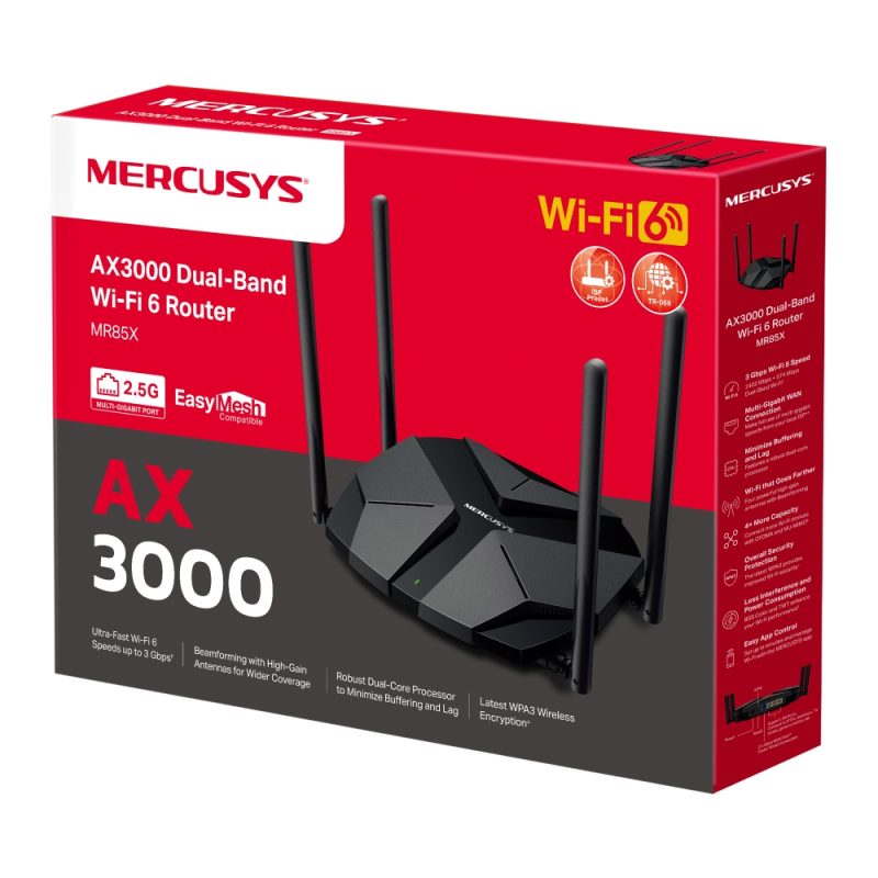 MERCUSYS AX3000 DUAL-BAND WI-FI 6 ROUTER
