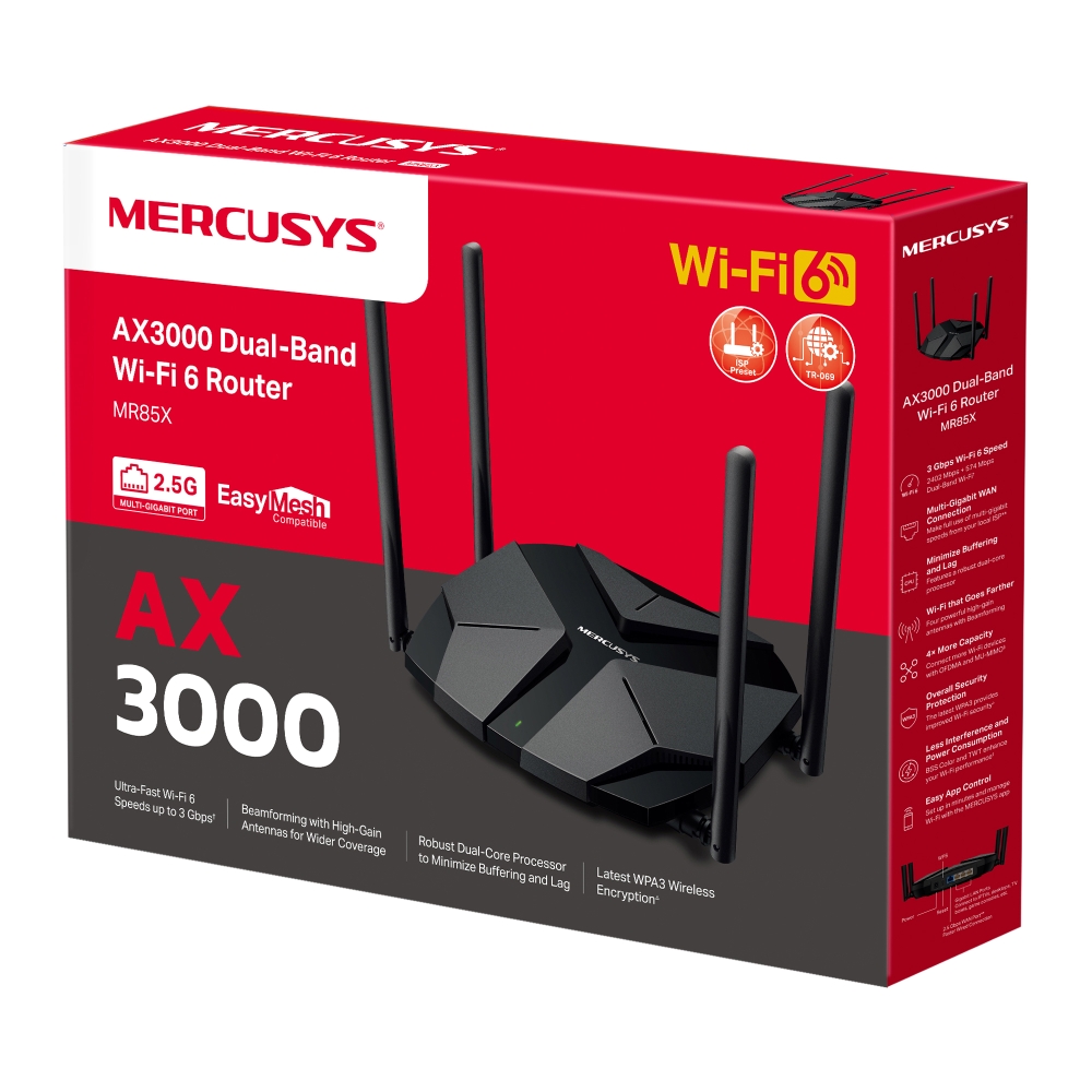 MERCUSYS AX3000 DUAL-BAND WI-FI 6 ROUTER