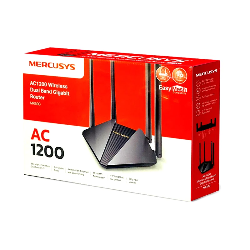 MERCUSYS AC1200 WIRELESS DUAL BAND GIGABIT ROUTER