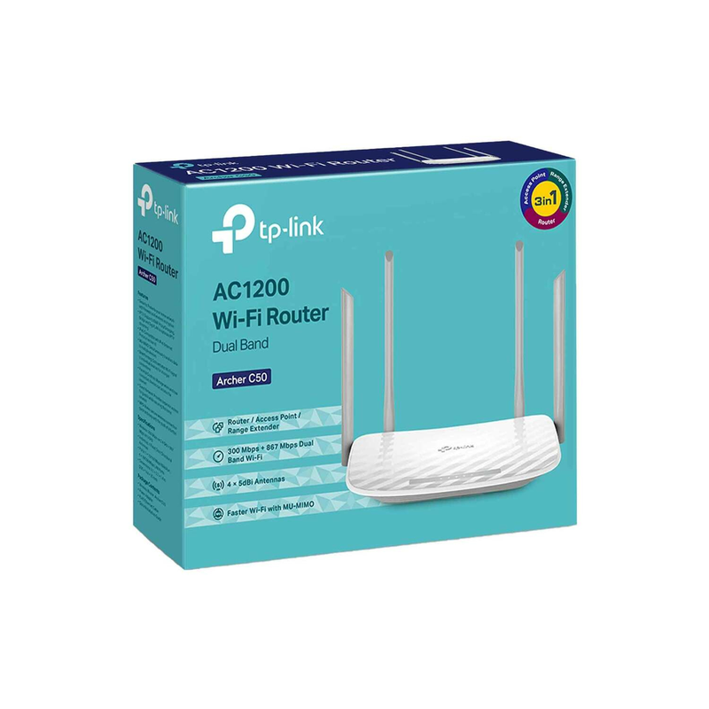 TP-LINK AC1200 WI-FI ROUTER DUAL BAND ARCHER C50